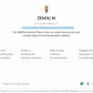 🧠ZENOU AI –Tu Asistente de Formación Inteligente