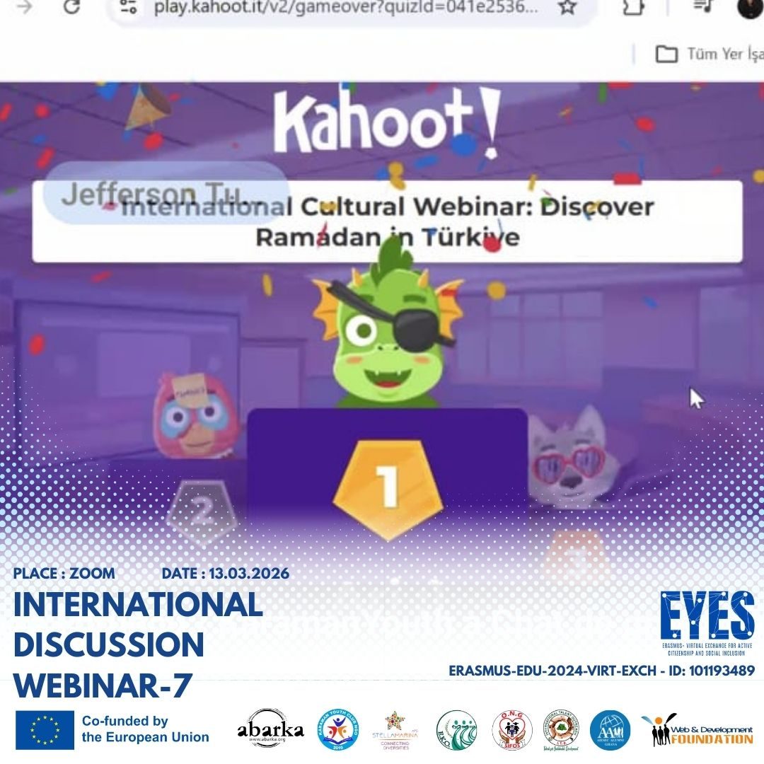 Descubrir el Ramadán en Türkiye: sesión cultural de 30 minutos en el calendario de EYES – ABARKA ONGD