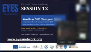 Sesión 12 de EYES: jóvenes como agentes de cambio de la economía solidaria, con seis casos nacionales – ABARKA ONGD