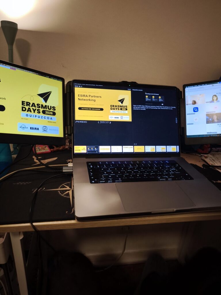 Puesto de trabajo de ABARKA ONGD durante el encuentro online ErasmusDays del 17 de octubre de 2026