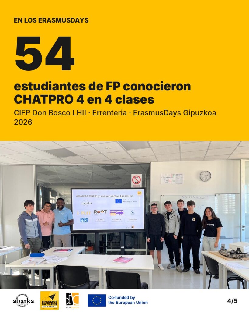 Carrusel ErasmusDays Gipuzkoa 2026 · ABARKA ONGD y CIFP Don Bosco LHII