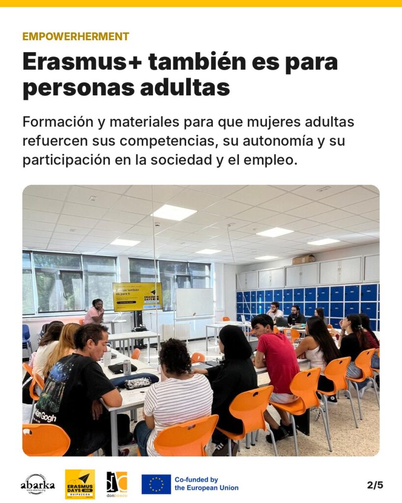 Carrusel ErasmusDays Gipuzkoa 2026 · ABARKA ONGD y CIFP Don Bosco LHII
