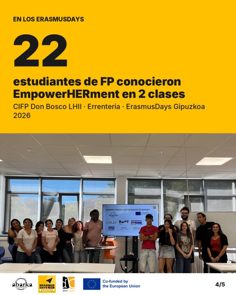 Carrusel ErasmusDays Gipuzkoa 2026 · ABARKA ONGD y CIFP Don Bosco LHII