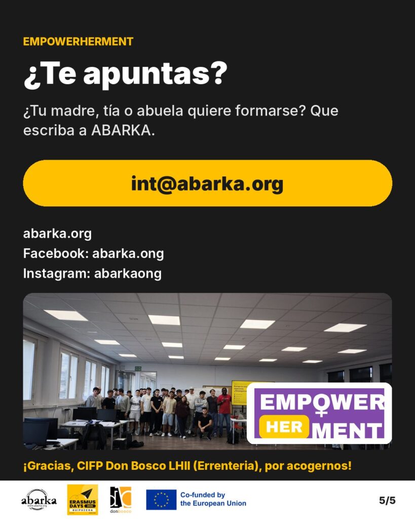 Carrusel ErasmusDays Gipuzkoa 2026 · ABARKA ONGD y CIFP Don Bosco LHII