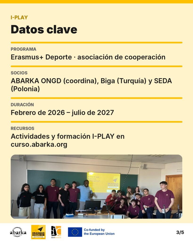 Carrusel ErasmusDays Gipuzkoa 2026 · ABARKA ONGD y CIFP Don Bosco LHII