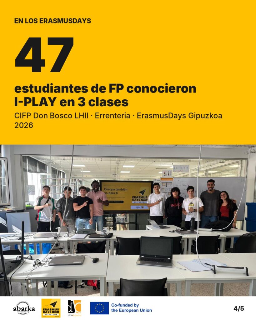 Carrusel ErasmusDays Gipuzkoa 2026 · ABARKA ONGD y CIFP Don Bosco LHII