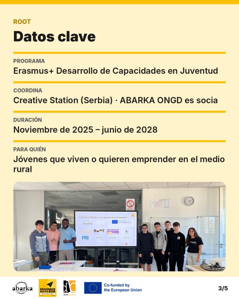 Carrusel ErasmusDays Gipuzkoa 2026 · ABARKA ONGD y CIFP Don Bosco LHII