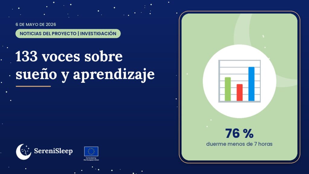 133 voces sobre sueño y aprendizaje – SereniSleep, proyecto Erasmus+ de educación de personas adultas