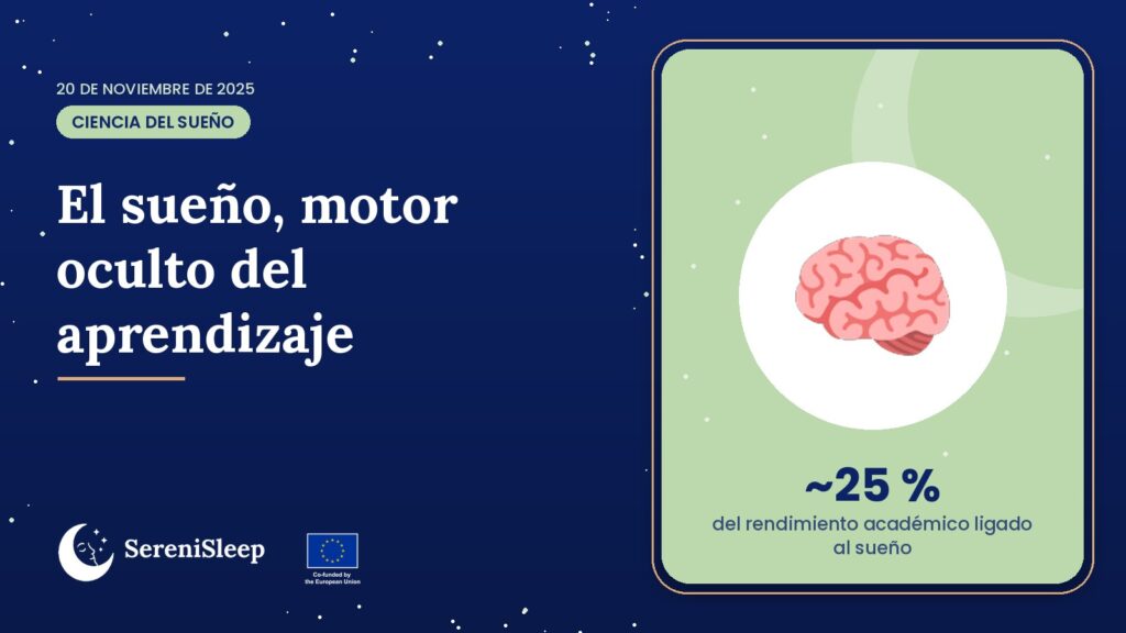 El sueño, motor oculto del aprendizaje – SereniSleep, proyecto Erasmus+ de educación de personas adultas